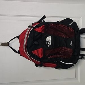The North Face Recon Backpack - black & red (NOTE) Hiking School Travel